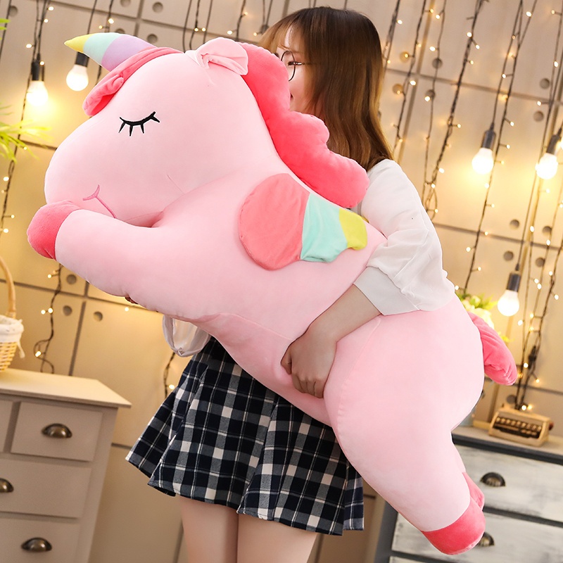 Unicorn Stuffed Toy - 25-100Cm Kawaii Gigantische Eenhoorn Knuffels Gevulde