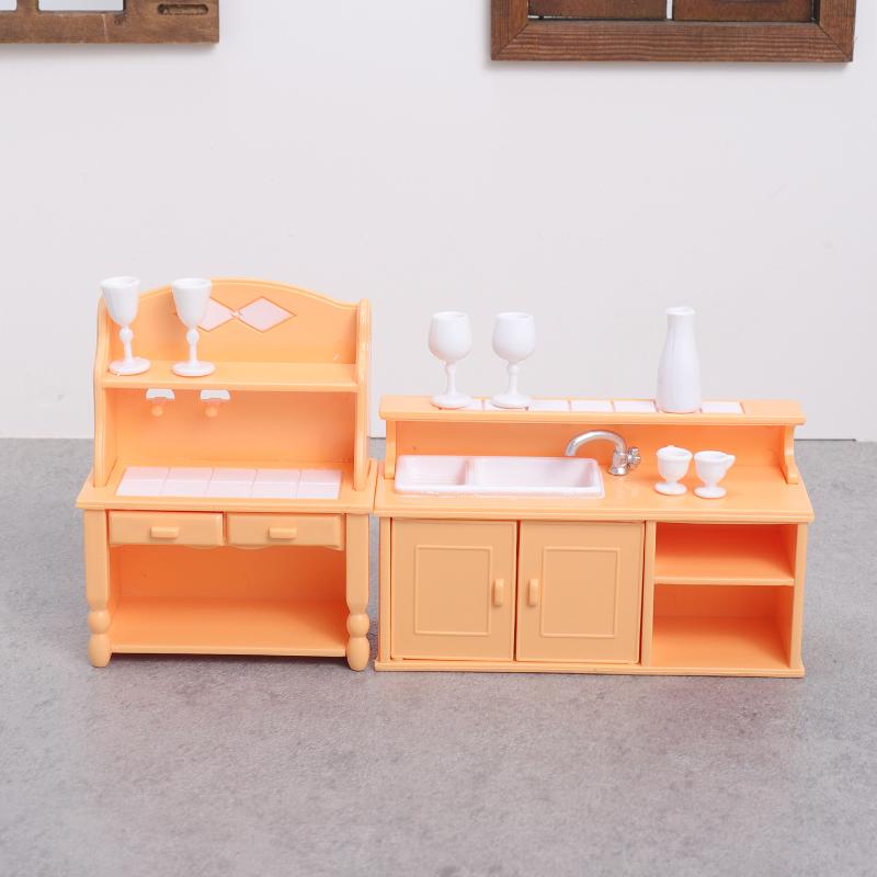 Play Kitchen Set - (.) 1 Set Poppenhuis Keukenmeubilair Kit