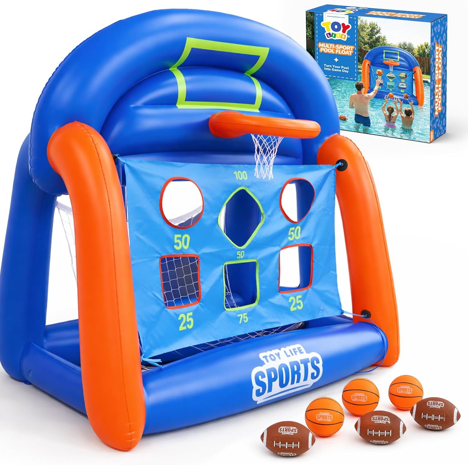 Kids Toys Play - Opblaasbare multi-sport zwembadspellen voor kinderen, tieners