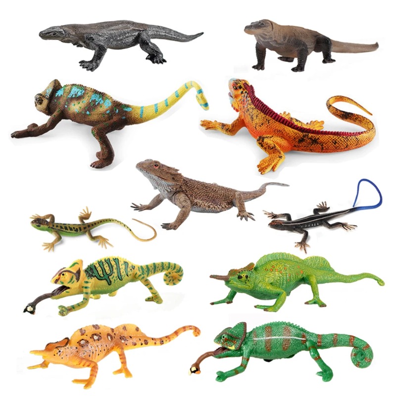 Kids Toys Reviews - Iguana Hagedis Figuren Kameleon Speelgoed Reptiel