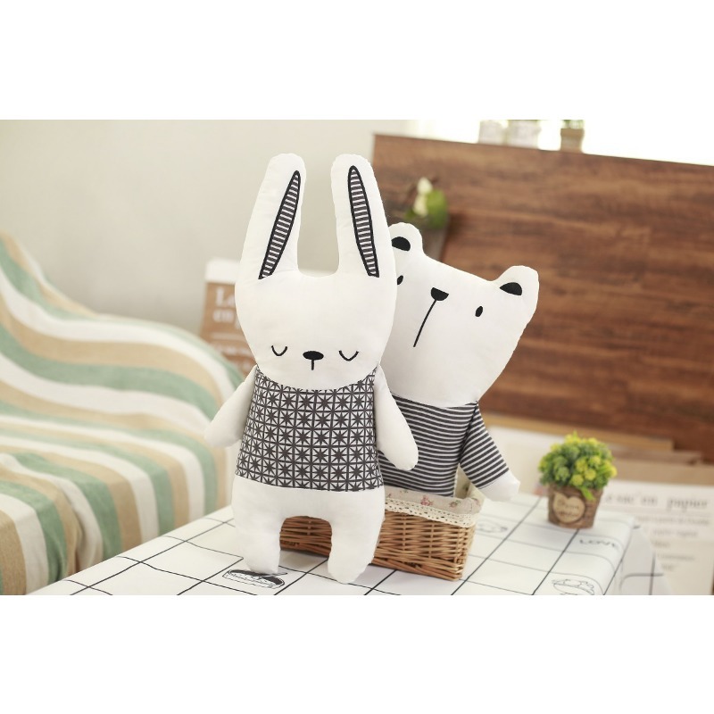 Unicorn Stuffed Toy - Katoenen knuffelpop konijn beer eenhoorn pluche