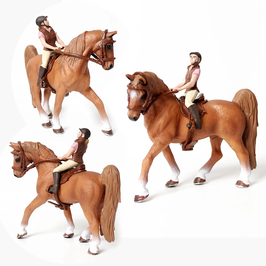 Kids Toys Reviews - Speelgoedpaarden Ruiterpaard Speelset Boerderijdieren Actiefiguur Dierenfiguren