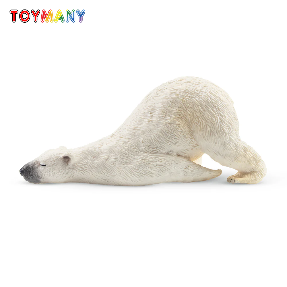 Kids Toys Latest - Toymany Simulatie Liggen Volwassen Ijsbeer Diermodel