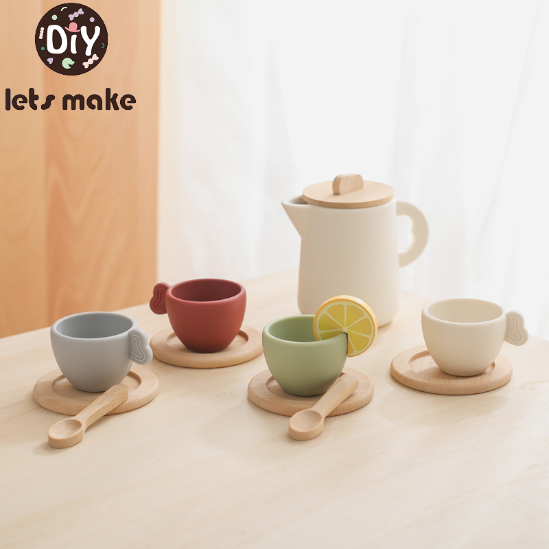 Kids Toys Kitchen - 1Set Kinderen Montessori Speelgoed Theepot En