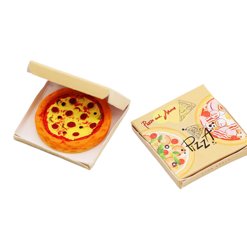 Kids Toys Kitchen - 1Set 1:12 Miniatuur Pizza met Verpakking