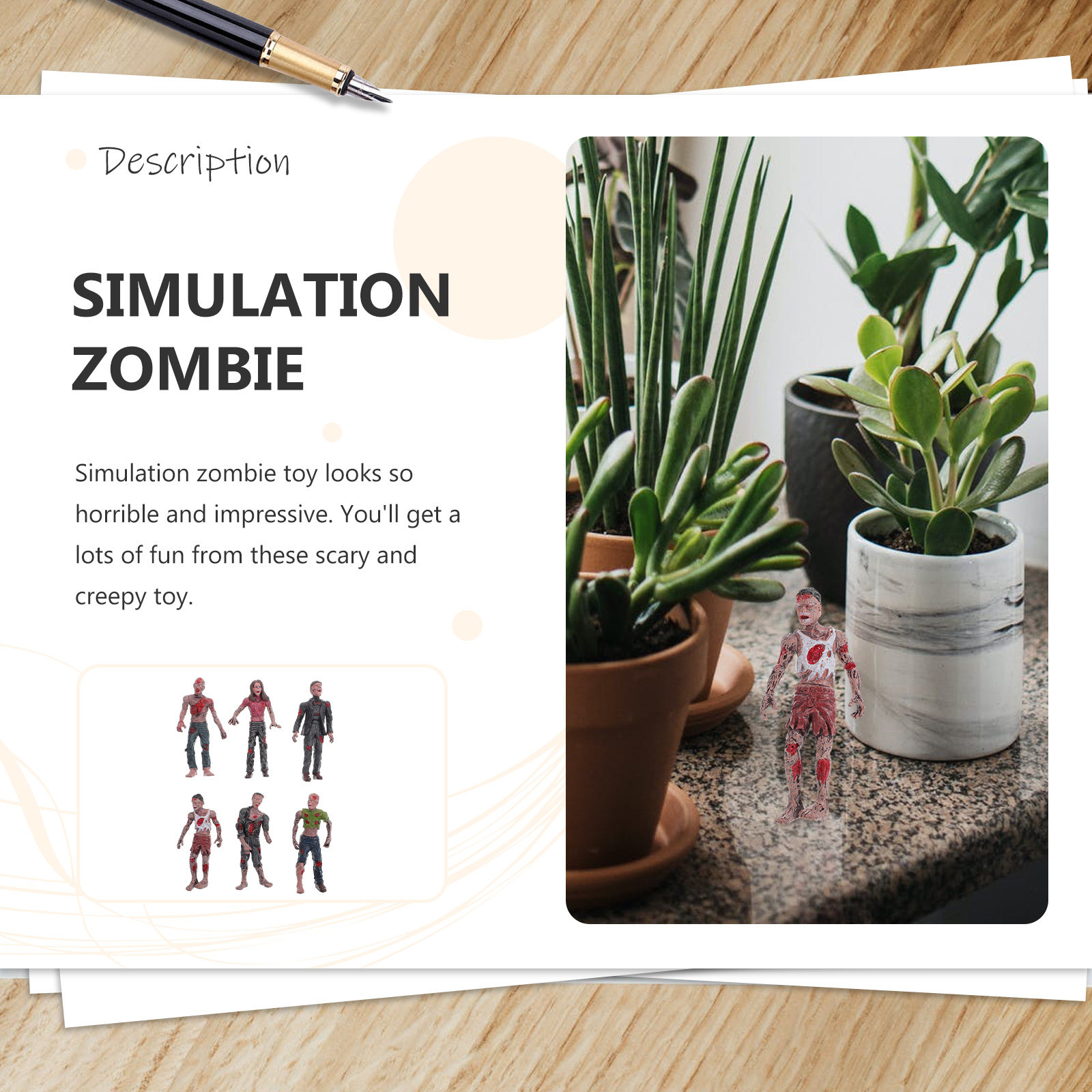 6 Stuks Halloween Decoratie Sp - Kids Zombie Toys recensie en prijs