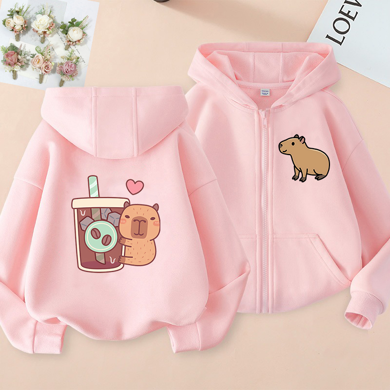 Zip Up Hoodie Kawaii Kids Capy - Kids Zip Toys recensie en prijs