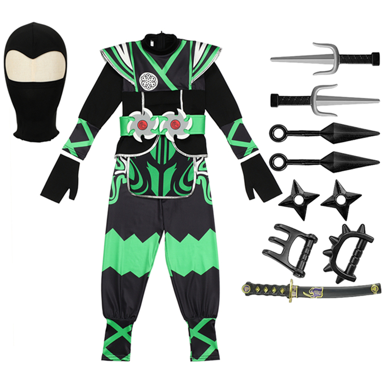 Groen Ninja-kostuum voor kinde - Kids Toys Play recensie en prijs