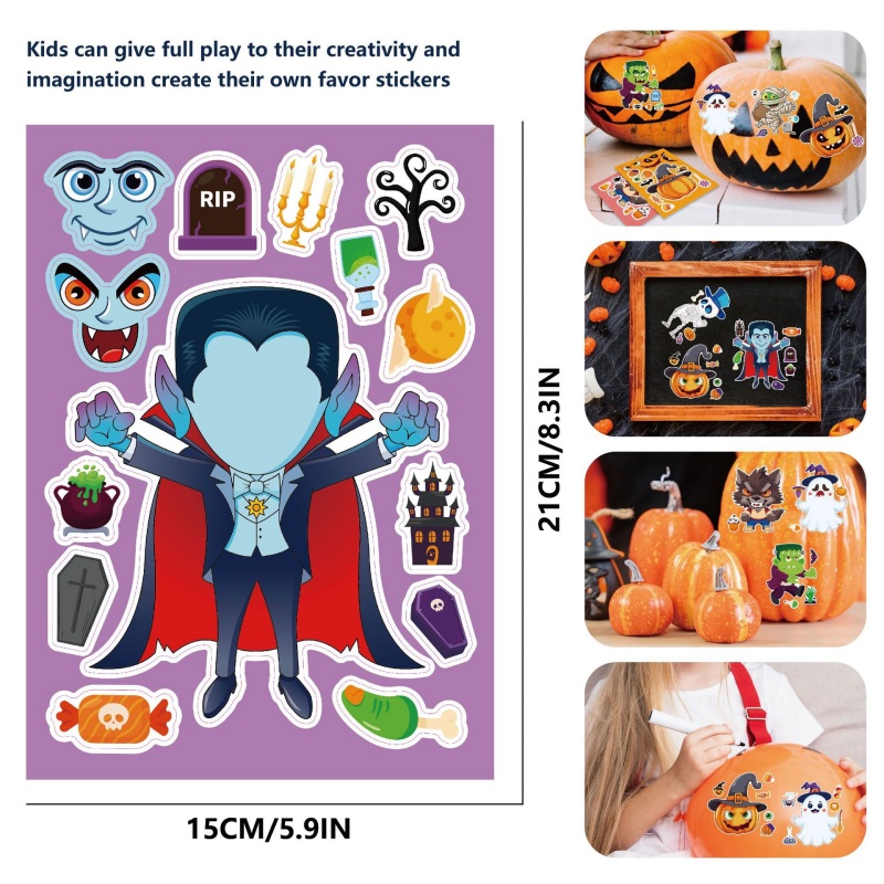 Halloween Party Games Stickers - Kids Zombie Toys recensie en prijs