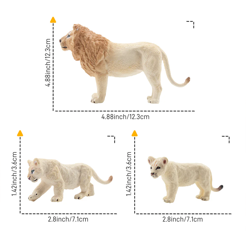 6 Stuks Simulatie Witte Leeuw  - Kids Toys Latest recensie en prijs