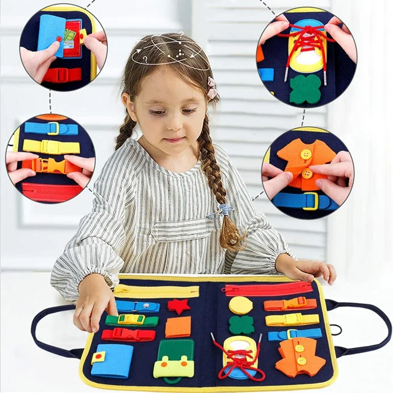 Drukke-bord-knoopsluiting voor - Kids Zip Toys recensie en prijs