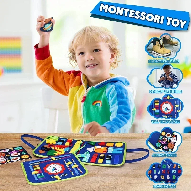 Drukke-bord-knoopsluiting voor - Kids Zip Toys recensie en prijs